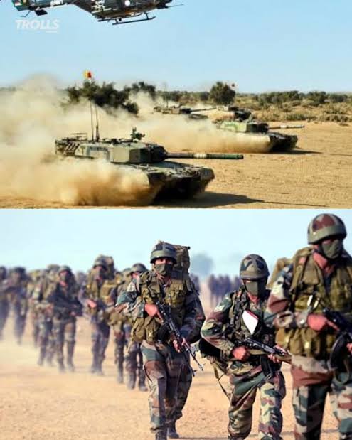 भारतीय सशस्त्र बलों द्वारा त्रिकोणीय सेवा अभ्यास 'त्रिशूल 2025' का आधिकारिक शुभारंभ।