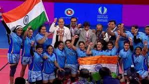 India clinches Women’s Kabaddi World Cup 2025 title defeating Chinese Taipei.