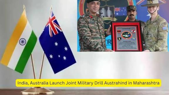 India-Australia joint military exercise "AustraHind-25" begins in Pune.
