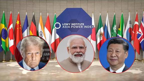 Asia Power Index 2025: India Ranks 3rd, Attains "Major Power" Status.