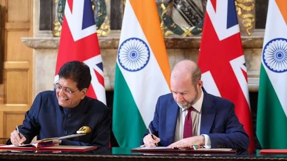 India and UK Sign Historic Free Trade Agreement (FTA).