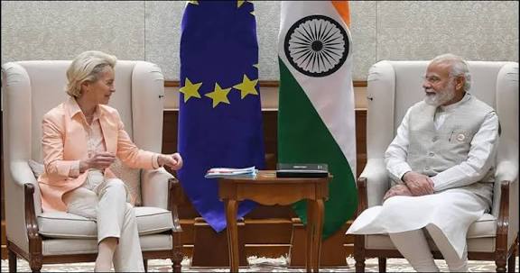 India and EU Sign "Green Hydrogen Strategic Partnership" in Brussels.