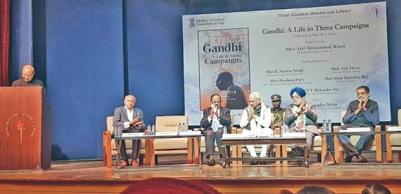 M.J. Akbar Releases Biography "Gandhi: A Life in Three Campaigns".