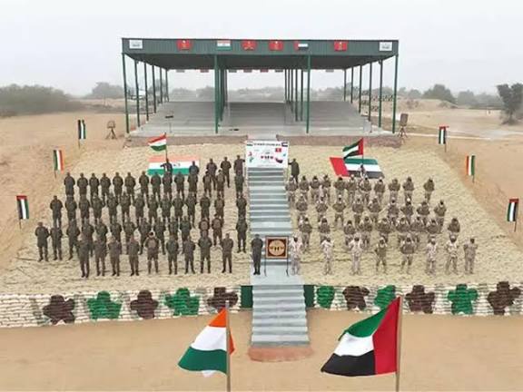 India-UAE Joint Military Exercise "Desert Cyclone" Begins in Rajasthan.
