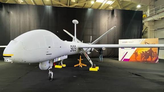 Indian Navy Unveils Indigenous "Drishti 10 Starliner" UAV.