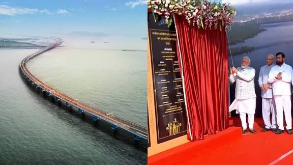 PM Modi Inaugurates India’s Longest Sea Bridge "Atal Setu" in Mumbai.