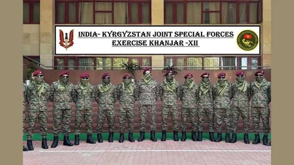 11th India-Kyrgyzstan Joint Special Forces Exercise "Khanjar" Begins.
