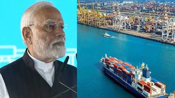 PM Inaugurates Mega Deep Water Port in Vadhvan, Maharashtra.