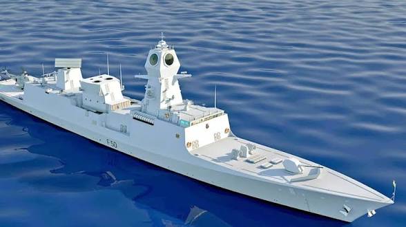 Indian Navy Commissions Stealth Frigate INS Vindhyagiri.