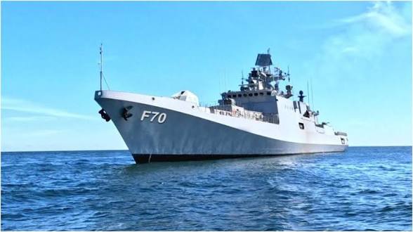 Indian Navy Commissions Stealth Frigate INS Trishul.