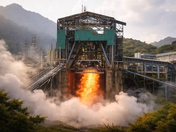 ISRO Successfully Conducts Hot Test for Gaganyaan Cryogenic Engine.