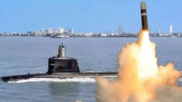 Indian Navy Successfully Test-Fires K-4 Submarine-Launched Ballistic Missile.