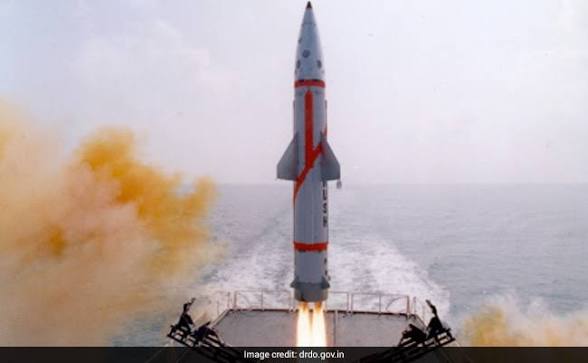 Indian Navy Successfully Test-Fires Dhanush Sea-Based Ballistic Missile.