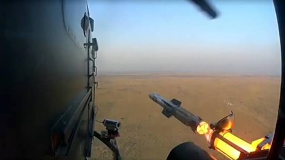 DRDO Successfully Test-Fires HELINA Anti-Tank Guided Missile.
