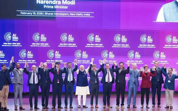 PM Modi Inaugurates National AI Logistics Portal in New Delhi.