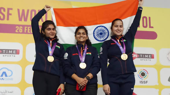 Indian Shooting Team Wins Gold at ISSF World Cup in Munich.