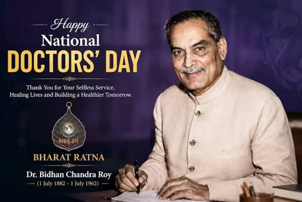 India Observes <span style="background-color:#fff9c4;font-weight:bold;">National Doctors' Day</span> to Honor <span style="background-color:#e2f0fb;font-weight:bold;">Dr. Bidhan Chandra Roy</span>.