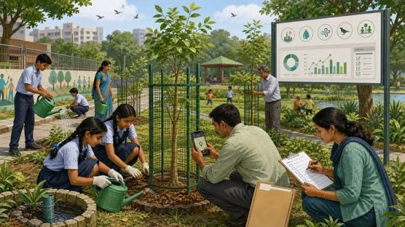India Kicks Off the <span style="background-color:#fff9c4;font-weight:bold;">Van Mahotsav</span> Week for <span style="background-color:#e2f0fb;font-weight:bold;">Environmental Conservation</span>.