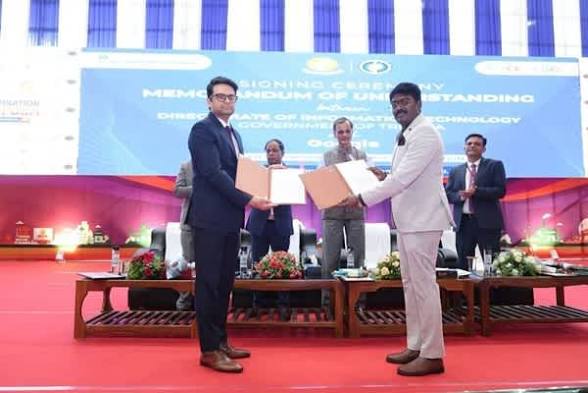 <b>Google India</b> signs MoU with <b>Tripura</b> to build an AI ecosystem.