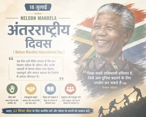 <b>Nelson Mandela International Day 2026</b> observed on <b>18 July</b>.