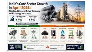 <b>Index of Eight Core Industries</b> records <b>5.0%</b> growth in June 2026.