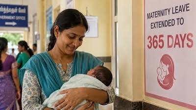 <b>Tamil Nadu extends third-child maternity leave to one year.</b>