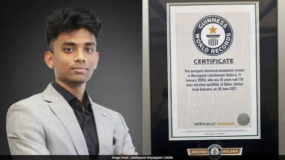 <b>Lakshmanan Meyyappan becomes world youngest male Chartered Accountant.</b>
