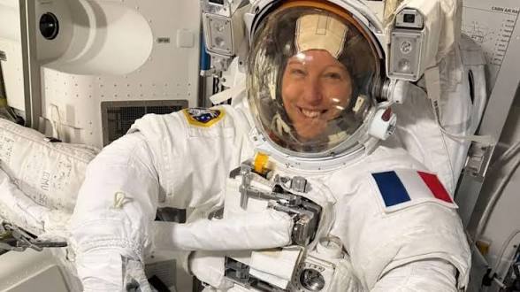 <b>Sophie Adenot becomes first French woman to walk in space.</b>