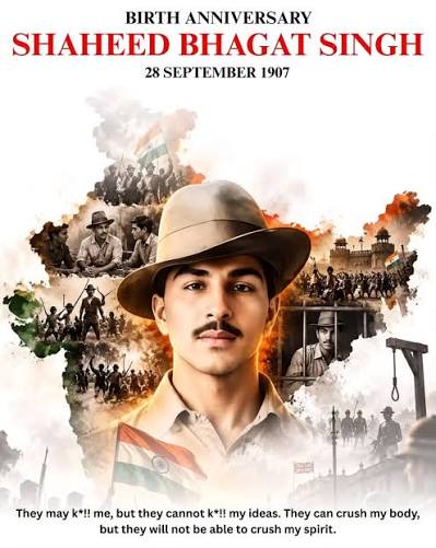 <b>Shaheed Bhagat Singh Jayanti observed on September 28.</b>